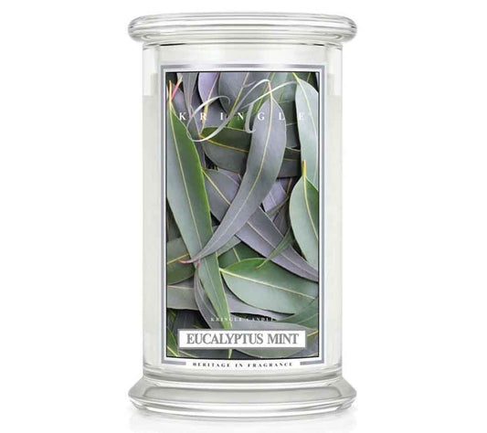 Kringle Jar Large Eucalyptus Mint von Kringle Candle kaufen | Duft: Eucalyptus, Minze, Rosmarin, Moschus, Bergamotte | Brenndauer: 100 Stunden