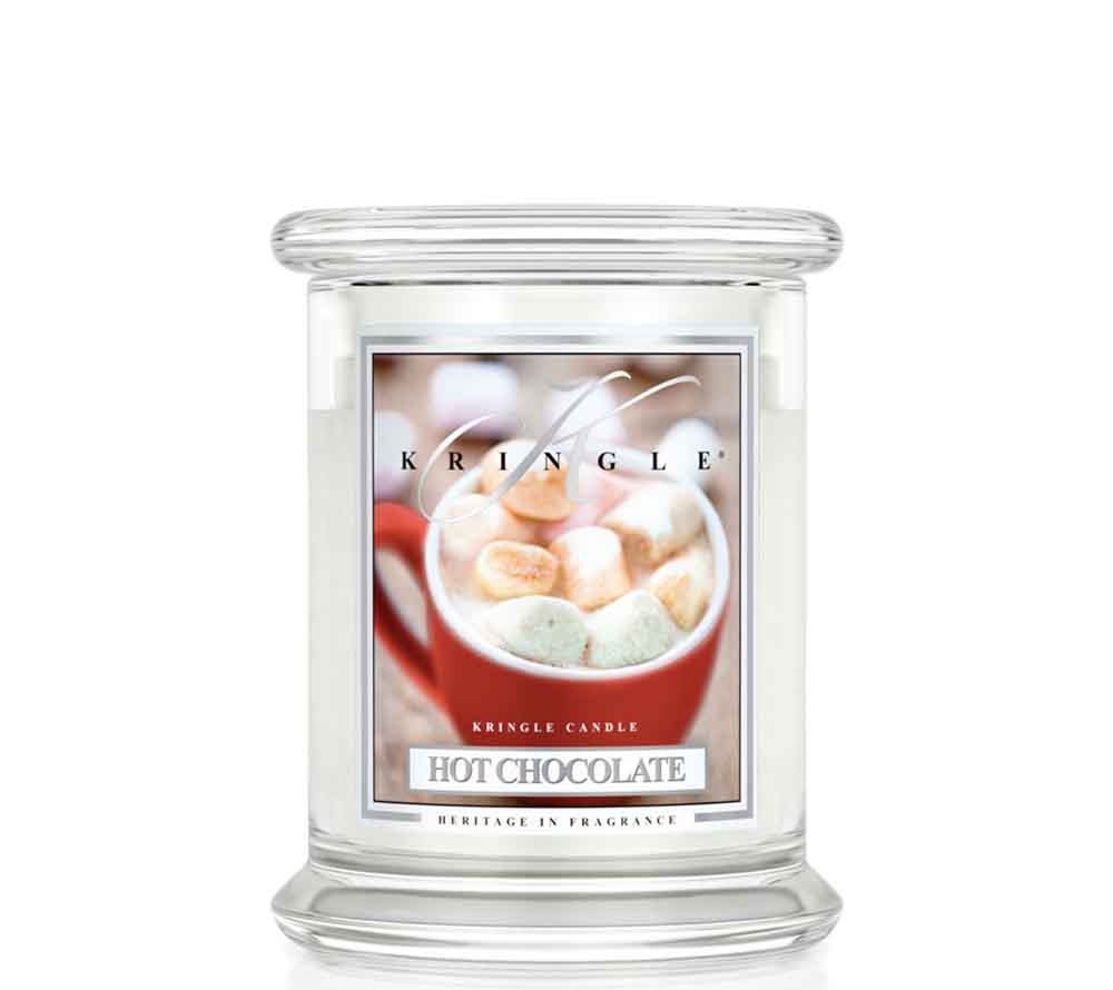 Kringle Jar Medium Hot Chocolate von Kringle Candle kaufen | Duft: Intensiv schokoladig, vanillig, süß, cremig | Brenndauer: 75 Stunden