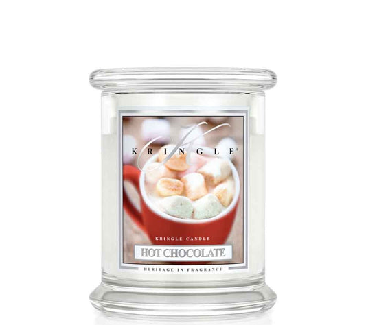 Kringle Jar Medium Hot Chocolate von Kringle Candle kaufen | Duft: Intensiv schokoladig, vanillig, süß, cremig | Brenndauer: 75 Stunden
