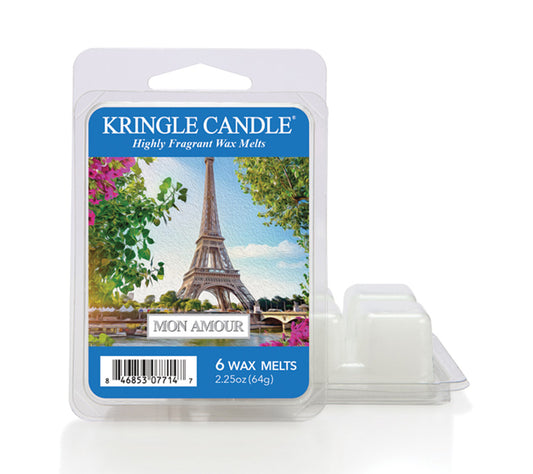 Kringle Wax Melts 6 pcs Mon Amour von Kringle Candle kaufen | Duft: Blumig, süß, Vanille, Karamell, Sandelholz | Mehrmals schmelzbar