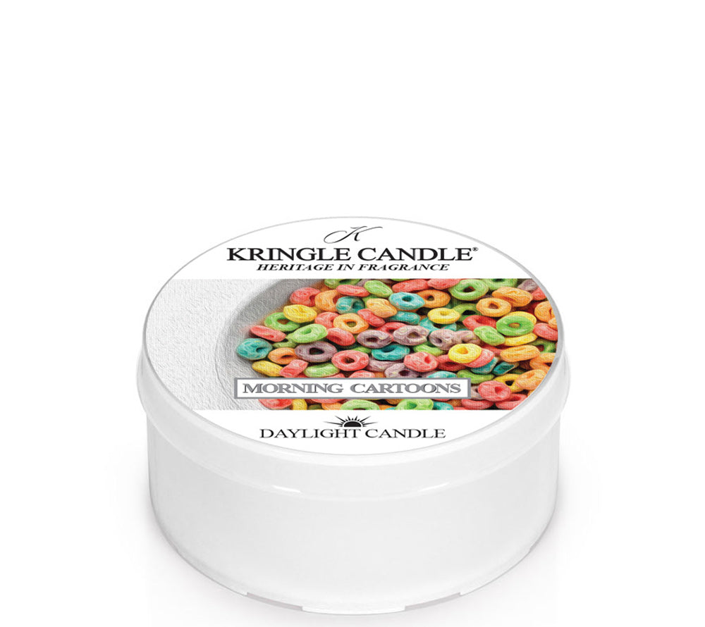 Kringle Daylight Morning Cartoons von Kringle Candle kaufen | Duft: Zimtig, süß, Vanille, Gebäck | Brenndauer: 12 Stunden