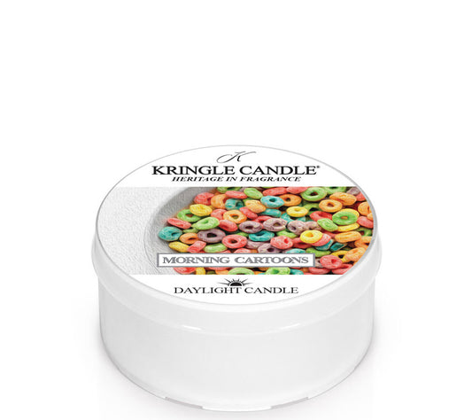 Kringle Daylight Morning Cartoons von Kringle Candle kaufen | Duft: Zimtig, süß, Vanille, Gebäck | Brenndauer: 12 Stunden