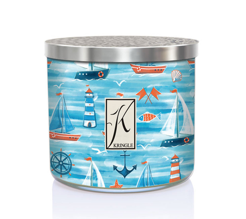 14.5oz Soy Jar Salt Water Taffy von Kringle Candle kaufen | Duft: Vanille, Meersalz, Erdbeere | Brenndauer: 45 Stunden