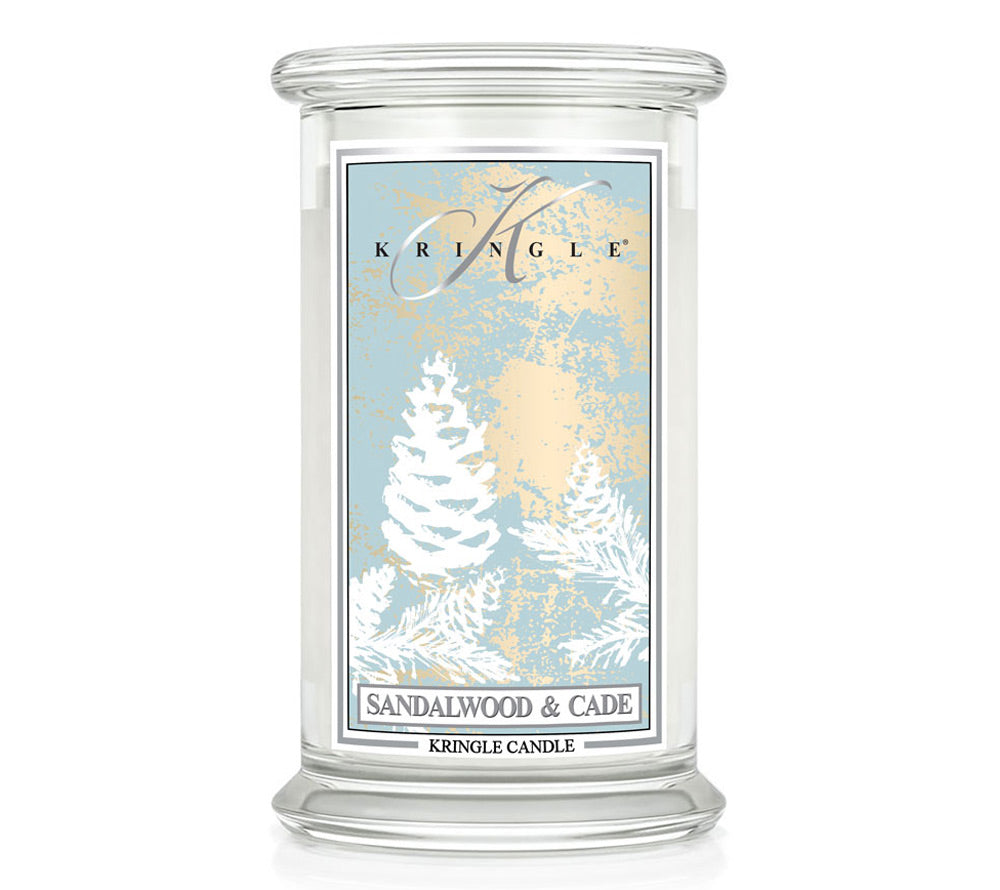 Kringle Jar Large Sandalwood & Cade von Kringle Candle kaufen | Duft: Frisch, Maskulin, Zimt, Eukalyptus | Brenndauer: 100 Stunden
