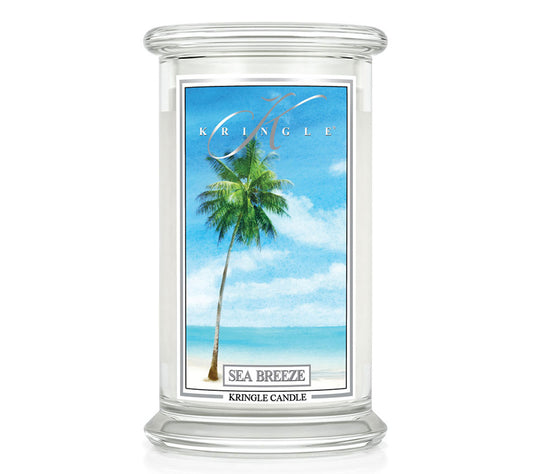 Kringle Jar Large Sea Breeze von Kringle Candle kaufen | Duft: Frisch, fruchtig, Kokos, Amber | Brenndauer: 100 Stunden
