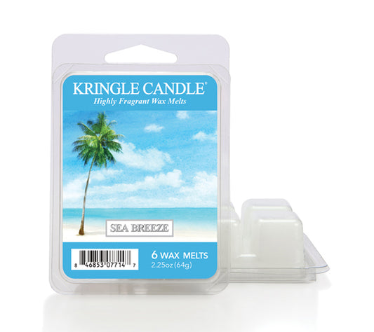 Kringle Wax Melts 6 pcs Sea Breeze von Kringle Candle kaufen | Duft: Frisch, fruchtig, Kokos, Amber | Mehrmals schmelzbar