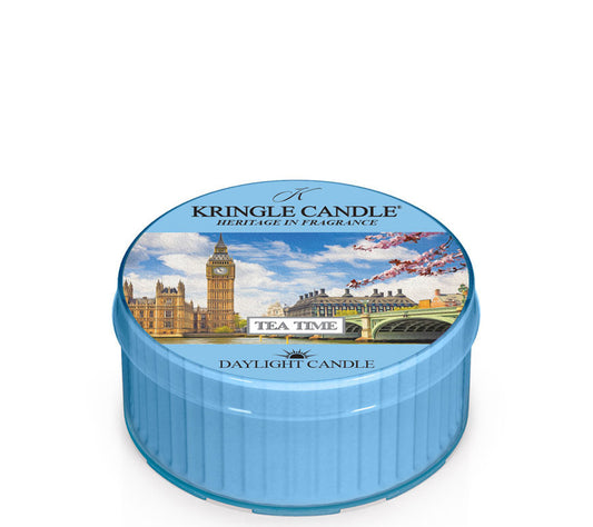 Kringle Daylight Tea Time von Kringle Candle kaufen | Duft: Zimt, fruchtig, Nelken, Orange, Kardamon | Brenndauer: 12 Stunden