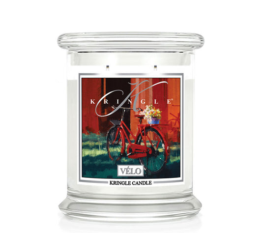 Kringle Jar Medium Velo von Kringle Candle kaufen | Duft: Blumig, Frisch, Maskulin, Sandelholz | Brenndauer: 75 Stunden