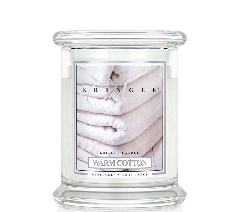 Kringle Jar Medium Warm Cotton von Kringle Candle kaufen | Duft: Frühlingsfrische Wäsche mit Moschus | Brenndauer: 75 Stunden
