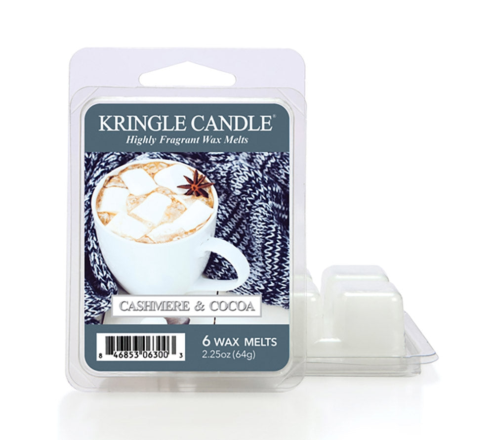 Kringle Wax Melts 6 pcs Cashmere & Cocoa von Kringle Candle kaufen | Duft: Süß, schokoladig, vanillig, warm, beruhigend | Mehrmals schmelzbar