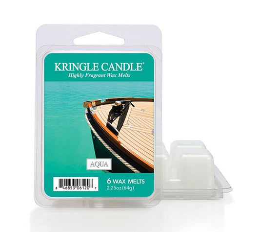 Kringle Wax Melts 6 pcs Aqua von Kringle Candle kaufen | Duft: Frisch, maritim, komplex, holzig, zitrusreich | Mehrmals schmelzbar
