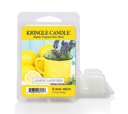 Kringle Wax Melts 6 pcs Lemon Lavender von Kringle Candle kaufen | Duft: frisch, zitrusartig, lavendel, elegant, sommerlich | Mehrmals schmelzbar