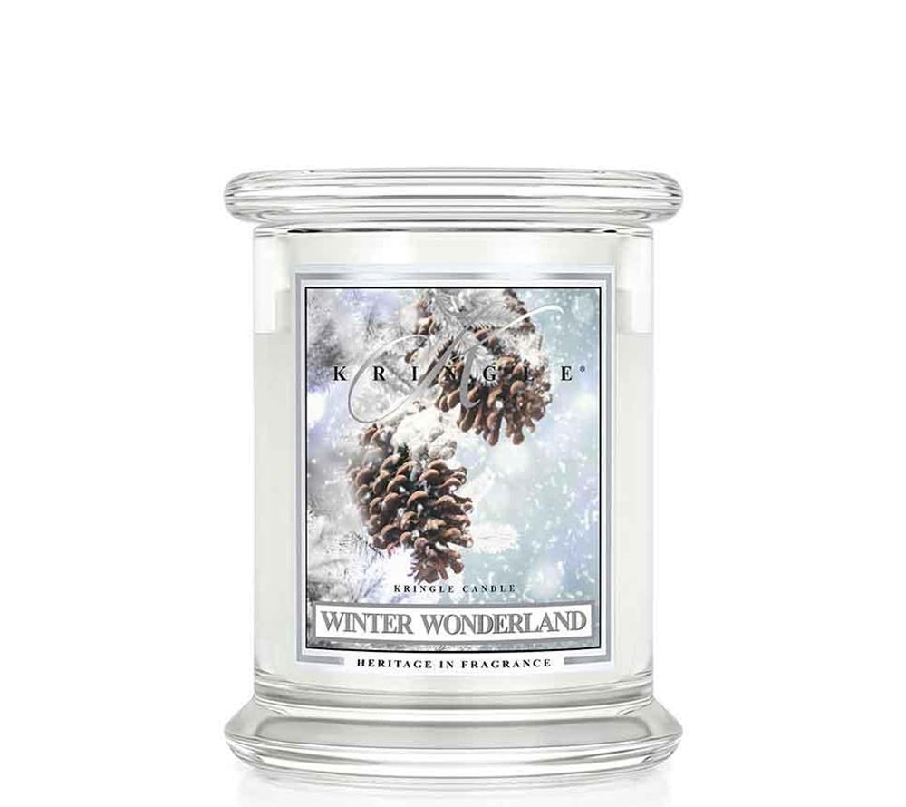 Kringle Jar Medium Winter Wonderland von Kringle Candle kaufen | Duft: Winterbeeren, Johannisbeeren, Balsam-Tannen | Brenndauer: 75 Stunden
