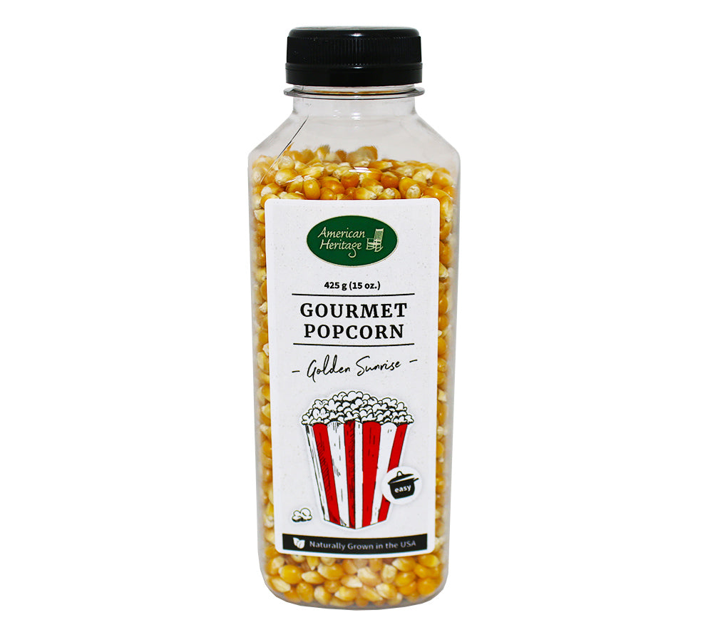 American Heritage Popcorn Golden Sunrise von American Heritage GmbH & Co. KG kaufen | Knusprig, leicht süßlich | Ideal als Snack oder Geschenk