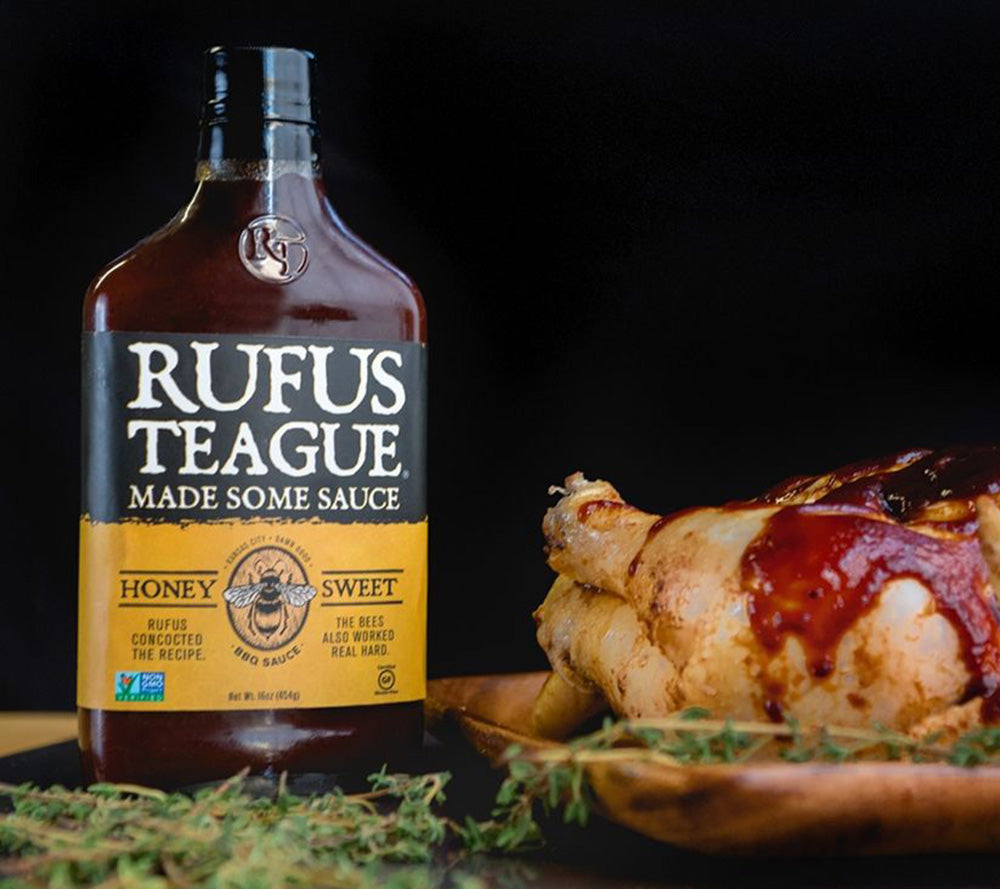 Honey Sweet 16 oz. von Rufus Teague kaufen | rauchig süße Sauce | Perfekt für alle Barbecue-Gerichte