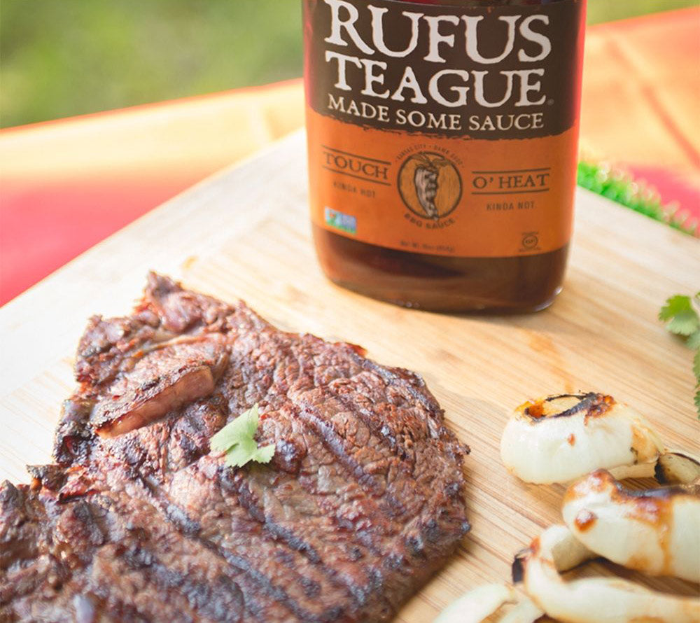 Touch O Heat 16 oz. von Rufus Teague kaufen | Süßlich mit einer angenehmen Schärfe | Ideal zu Grillgerichten, Pulled Pork, Hühnchen und Rippchen