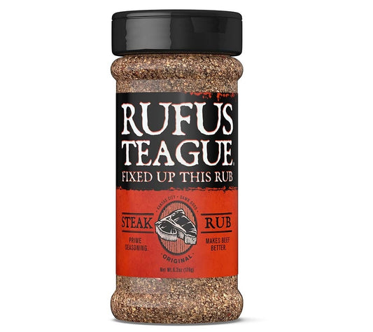 Steak Rub 6.2 oz. von Rufus Teague kaufen | Herzhaft mit einer Kaffee-Unternote | Ideal zu Steak, Burger und gegrilltem Gemüse