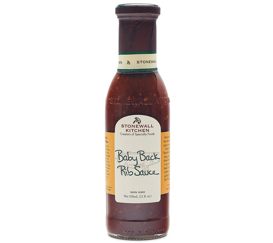 Baby Back Rib Sauce von Stonewall Kitchen kaufen | Mild-rauchig, süß-würzig | Ideal zu Rippchen, Hähnchen und BBQ