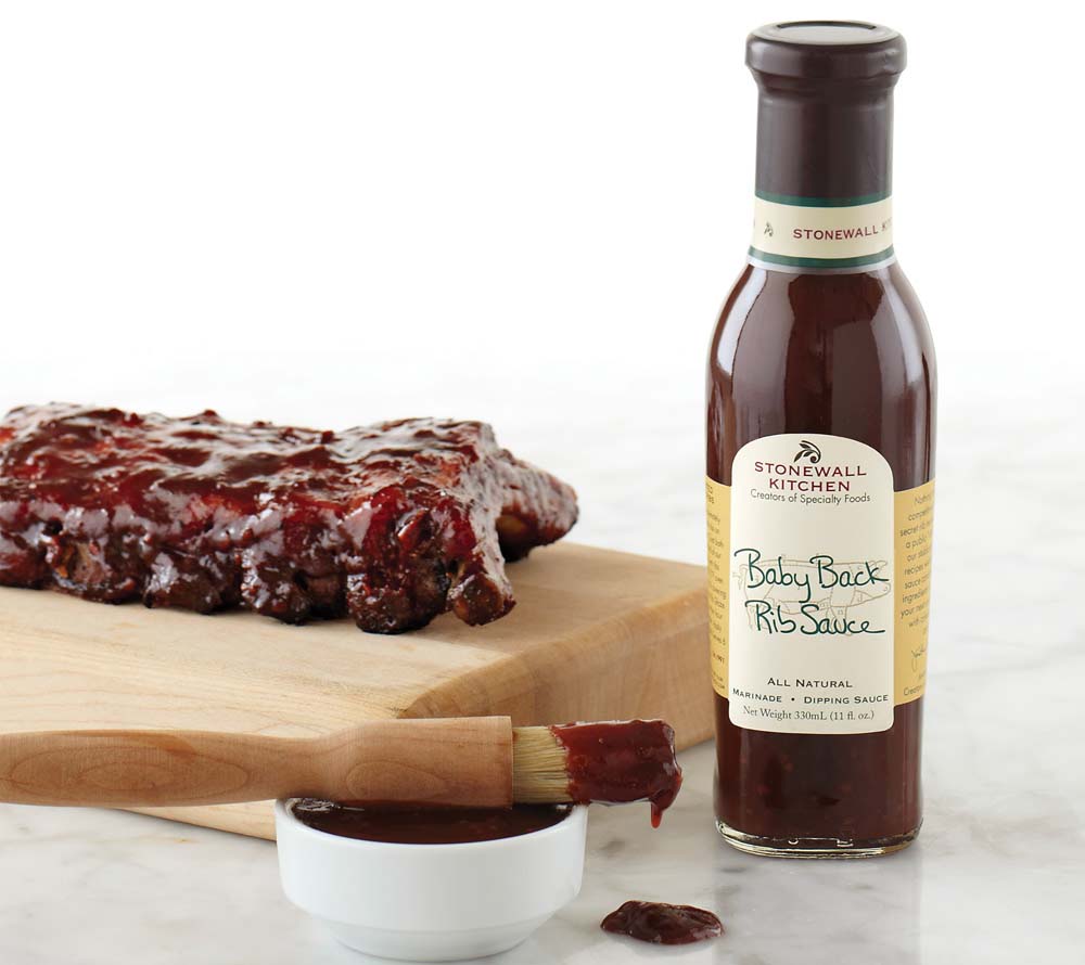 Baby Back Rib Sauce von Stonewall Kitchen kaufen | Mild-rauchig, süß-würzig | Ideal zu Rippchen, Hähnchen und BBQ