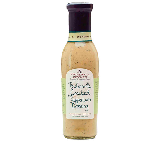 Buttermilk Cracked Peppercorn Dressing von Stonewall Kitchen kaufen | Intensiver Geschmack von Knoblauch und Pfeffer | Perfekt als Dip oder Soße