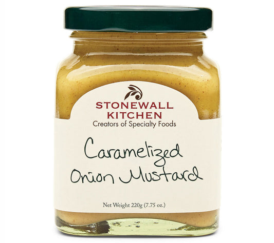 Caramelized Onion Mustard von Stonewall Kitchen kaufen | mit süßlichen und würzigen Noten | Ideal für Sandwiches, Burger und Vinaigrettes