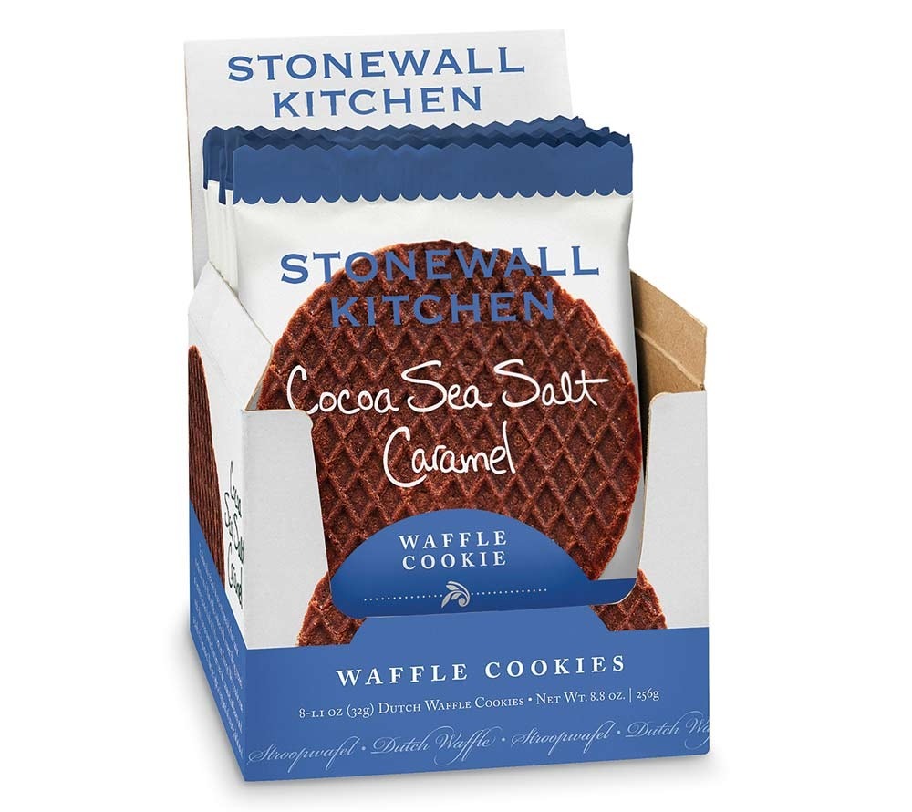 Cocoa Salted Caramel Waffle Cookie von Stonewall Kitchen kaufen | Süße Karamellfüllung mit einem Hauch von Kakao | Ideal für zwischendurch