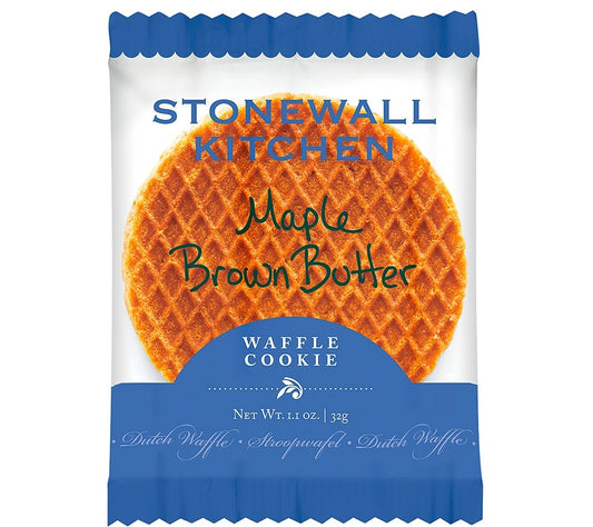 Maple Brown Butter Waffle Cookie von Stonewall Kitchen kaufen | Süße Ahornnote trifft auf buttriges Karamellaroma | Ideal für zwischendurch