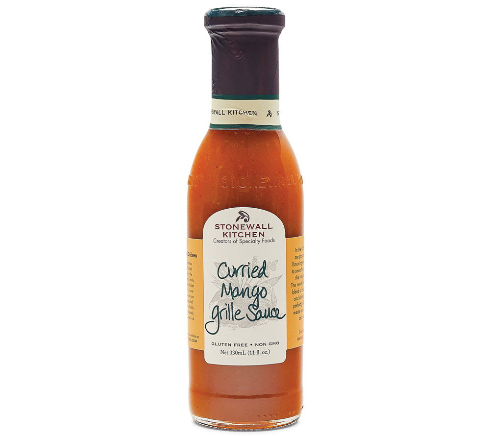 Curried Mango Grille Sauce von Stonewall Kitchen kaufen | Fruchtig-frisch mit leicht scharfem Curry | Ideal für Geflügel, Gemüse oder Reis