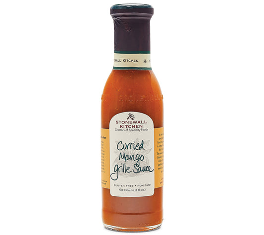 Curried Mango Grille Sauce von Stonewall Kitchen kaufen | Fruchtig-frisch mit leicht scharfem Curry | Ideal für Geflügel, Gemüse oder Reis
