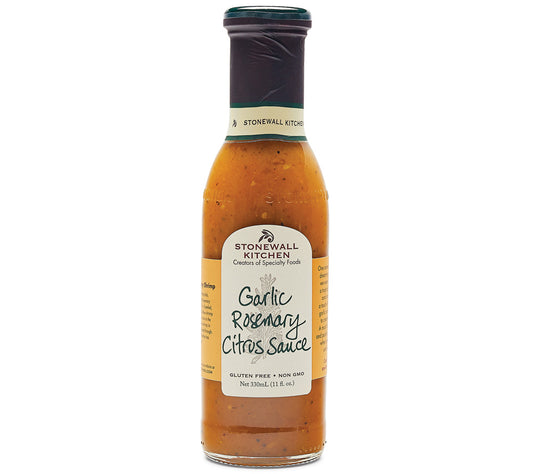 Garlic Rosemary Citrus Sauce von Stonewall Kitchen kaufen | Fruchtig-frisch mit Knoblauch | Ideal für Geflügel, Fisch und Meeresfrüchten
