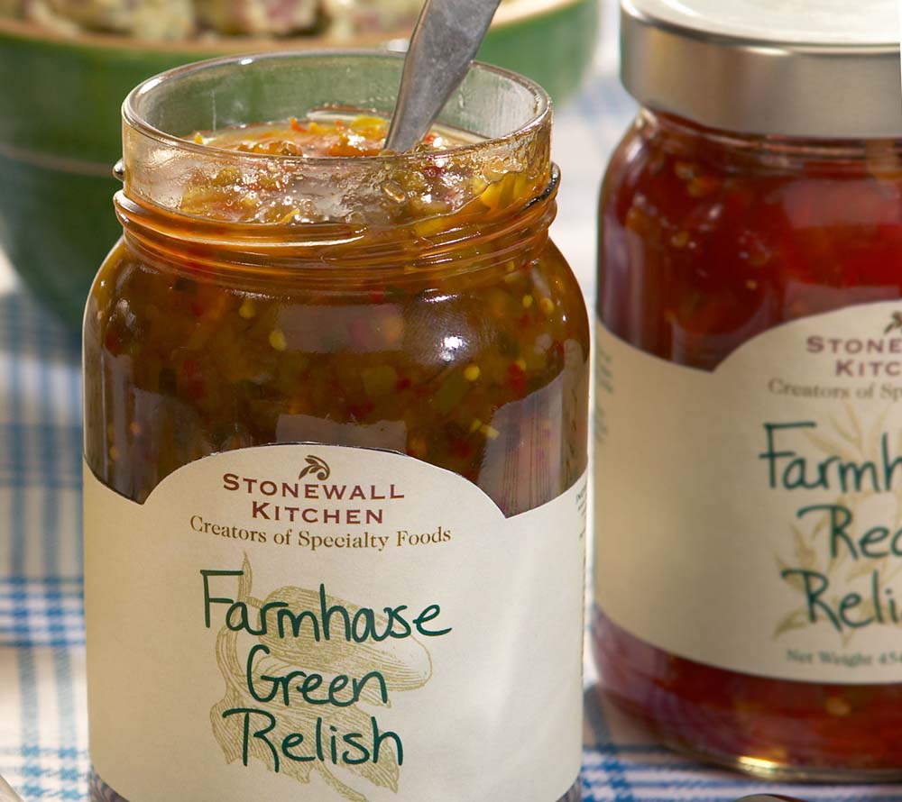 Farmhouse Green Relish von Stonewall Kitchen kaufen | Balance zwischen Süße und Schärfe | Perfekt abgestimmt für Hot Dogs und Grillgerichte