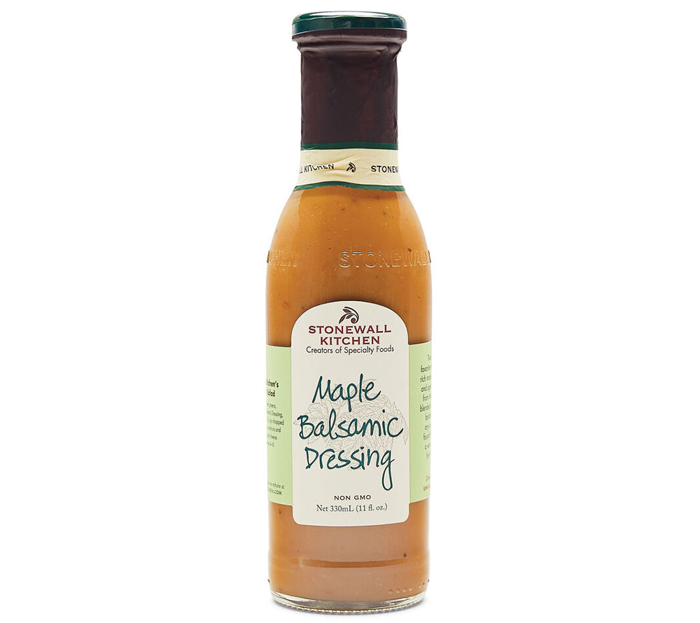 Maple Balsamic Dressing von Stonewall Kitchen kaufen | Süßer Ahornsirup und spritziger Balsamico-Essig | Auch zum Marinieren von Fleisch geeignet