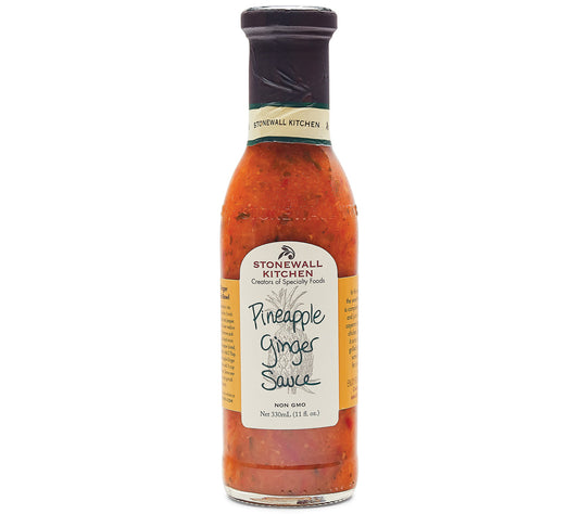 Pineapple Ginger Sauce von Stonewall Kitchen kaufen | Süßlich-pikant | Perfekt zu hellem Fleisch und asiatischen Sommergerichten mit Reis