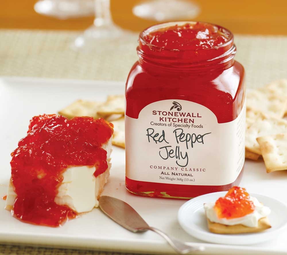 Red Pepper Jelly von Stonewall Kitchen kaufen | Süß-Pikantes Geschmacksprofil | Perfekt als Topping für Camembert