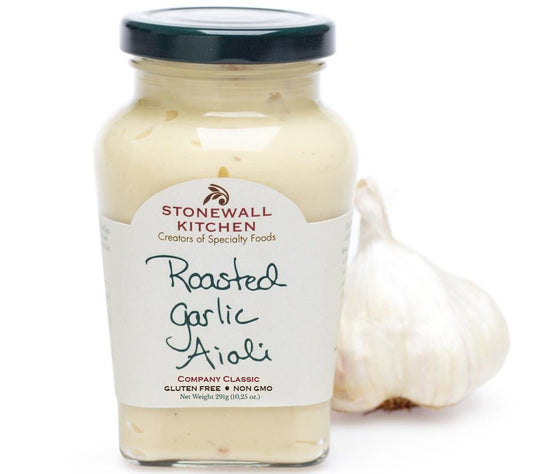 Roasted Garlic Aioli von Stonewall Kitchen kaufen | Cremig, würzig, intensiv | Ideal für Dips, Kartoffelsalat, Sandwiches | EU-weiter Versand