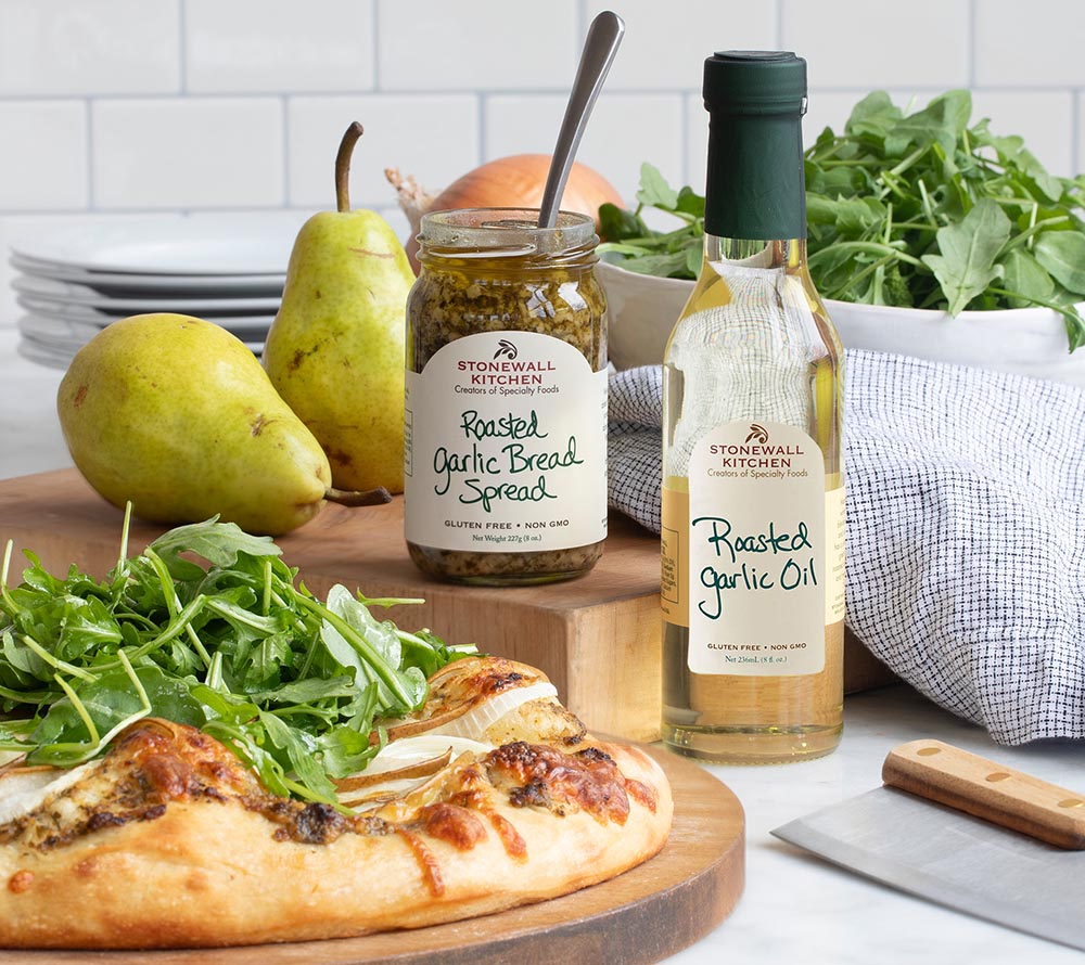 Garlic Bread Spread von Stonewall Kitchen kaufen | fein gerösteter Knoblauch als Aufstrich | Ideal zu Pizza, Brot, Pasta und als Dip | EU-weiter Versand