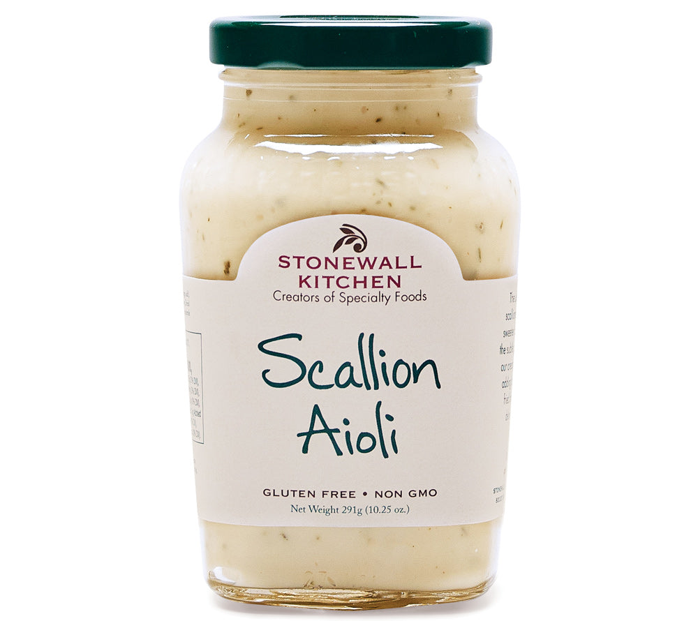 Scallion Aioli von Stonewall Kitchen kaufen | Pikante Frühlingszwiebeln | Geeignet als Dip für Potato Wedges oder für Sandwiches und Burritos