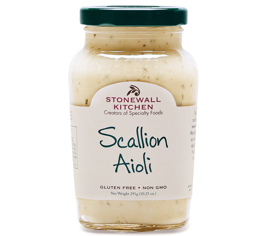 Scallion Aioli von Stonewall Kitchen kaufen | Pikante Frühlingszwiebeln | Geeignet als Dip für Potato Wedges oder für Sandwiches und Burritos
