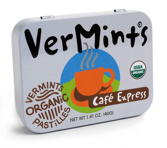 Breathmints Cafe Express Pastille von Vermints, Inc. kaufen | köstliche süße und belebender Kaffeegeschmack | Perfekt für unterwegs