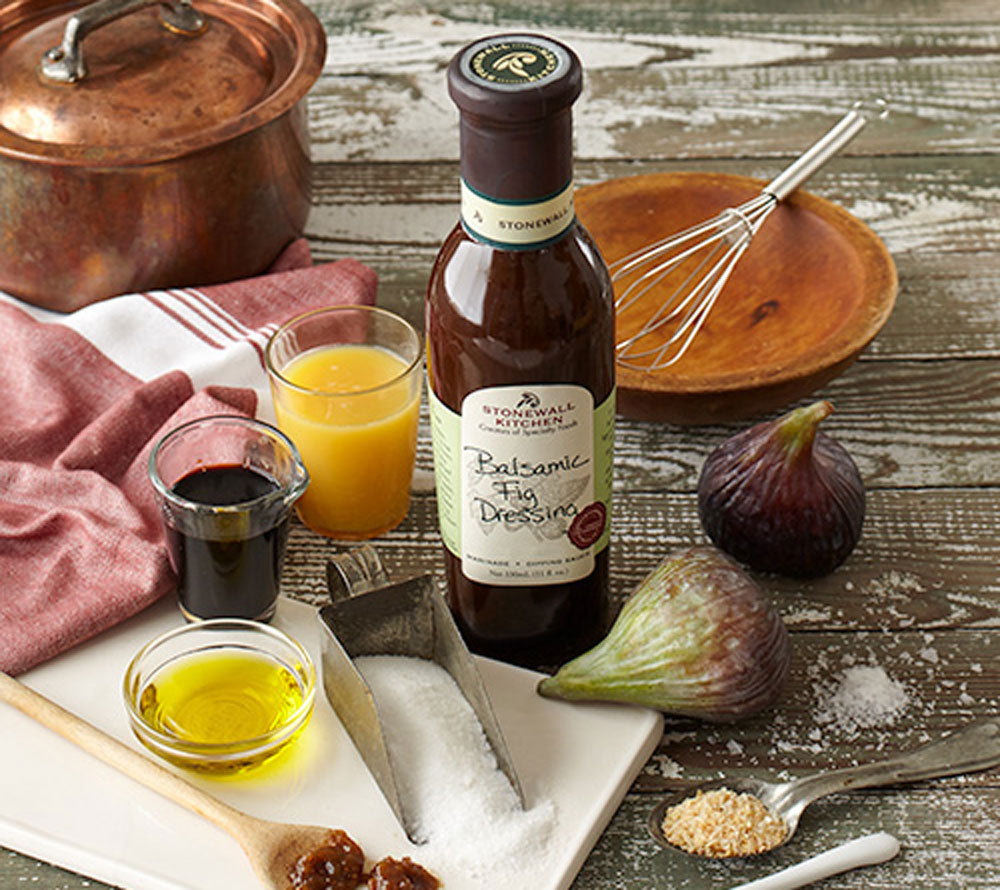 Balsamic Fig Dressing von Stonewall Kitchen kaufen | Süß-sauer mit Balsamico-Feigen | Ideal zu Blattsalaten, Käseplatten und gegrilltem Gemüse