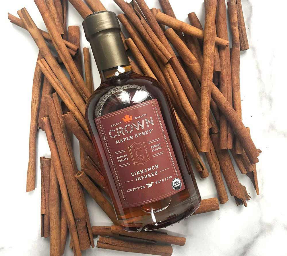Cinnamon Infused 8.5 Fl. Oz. von Crown Maple LLC kaufen | Süßer Ahorngeschmack mit Zimtnote | Perfekt für Pancakes oder Frenchtoast