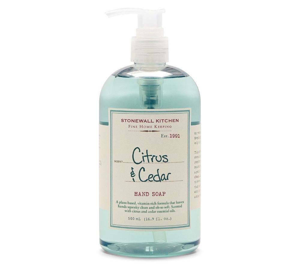Citrus & Cedar Hand Soap von Stonewall Kitchen kaufen | Zitrusfrisch, holzig, belebend | Feuchtigkeitsspendend und Sanft zur Haut