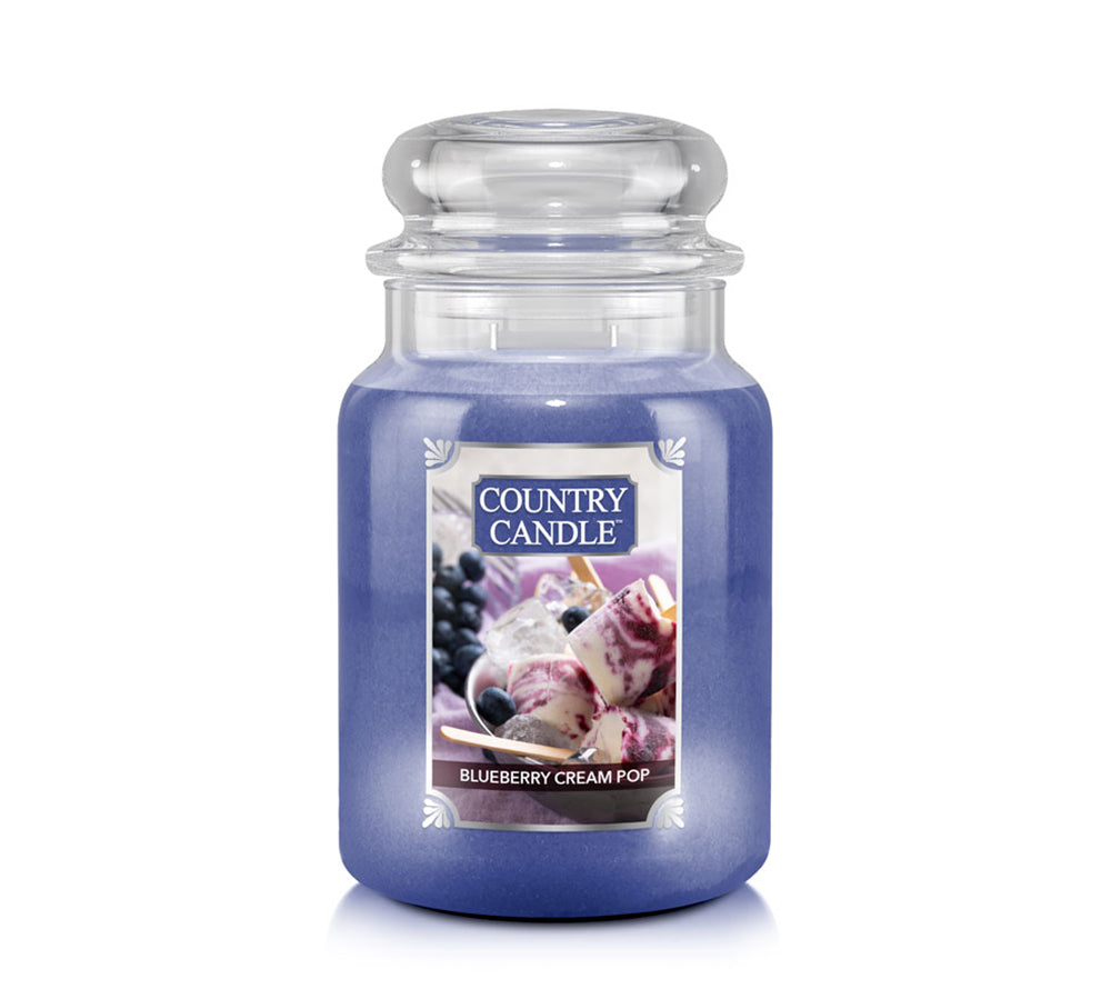 Country Jar Large Blueberry Cream Pop von Country Candle kaufen | Duft: Fruchtig-süß, belebend, zart | Brenndauer: 100-150 Stunden