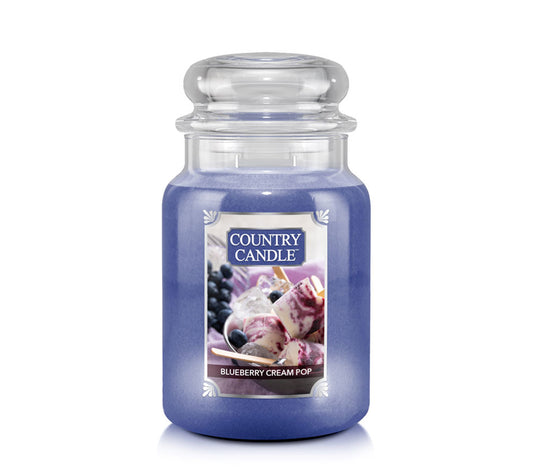 Country Jar Large Blueberry Cream Pop von Country Candle kaufen | Duft: Fruchtig-süß, belebend, zart | Brenndauer: 100-150 Stunden