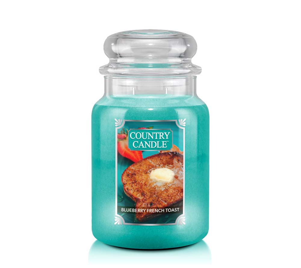 Country Jar Large Blueberry French Toast von Country Candle kaufen | Duft: Fruchtig-süß, Blaubeere, Zimt | Brenndauer: 100-150 Stunden