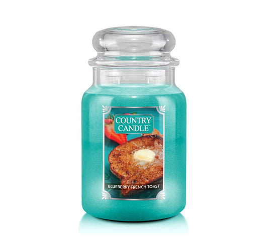 Country Jar Large Blueberry French Toast von Country Candle kaufen | Duft: Fruchtig-süß, Blaubeere, Zimt | Brenndauer: 100-150 Stunden