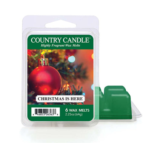Country Wax Melts 6 pcs Christmas Is Here von Country Candle kaufen | Duft: Frisch, rauchig, fruchtig, holzig | Mehrmals schmelzbar