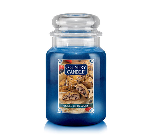 Glazed Berry Scone Duftkerze von Country Candle | Herbstlicher Gebäck-Duft | Steigert das Einkaufserlebnis | Beliebter Geschenkartikel