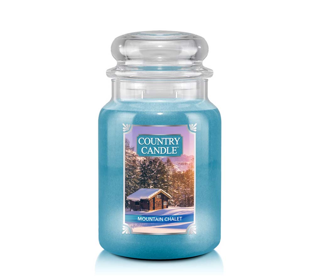 Country Jar Large Mountain Chalet von Country Candle kaufen | Duft: Rauchig, frisch, winterlich, gemütlich | Brenndauer: 100-150 Stunden