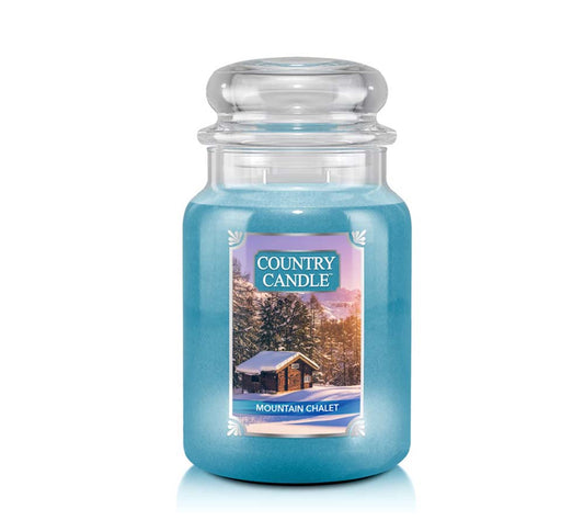 Country Jar Large Mountain Chalet von Country Candle kaufen | Duft: Rauchig, frisch, winterlich, gemütlich | Brenndauer: 100-150 Stunden